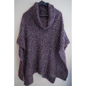 Anthropologie "Do Everything In Love" Turtleneck Cowl Neck Poncho One Size